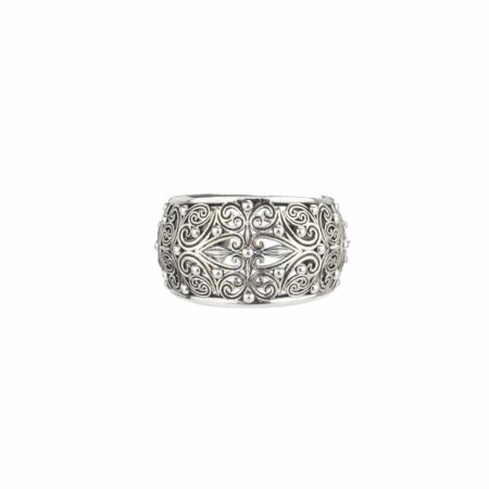 Kallisto Ring in oxidized silver 925