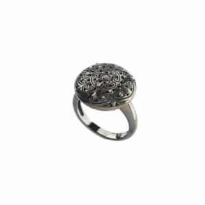 Kallisto Ring in Black plated sterling silver - Image 3