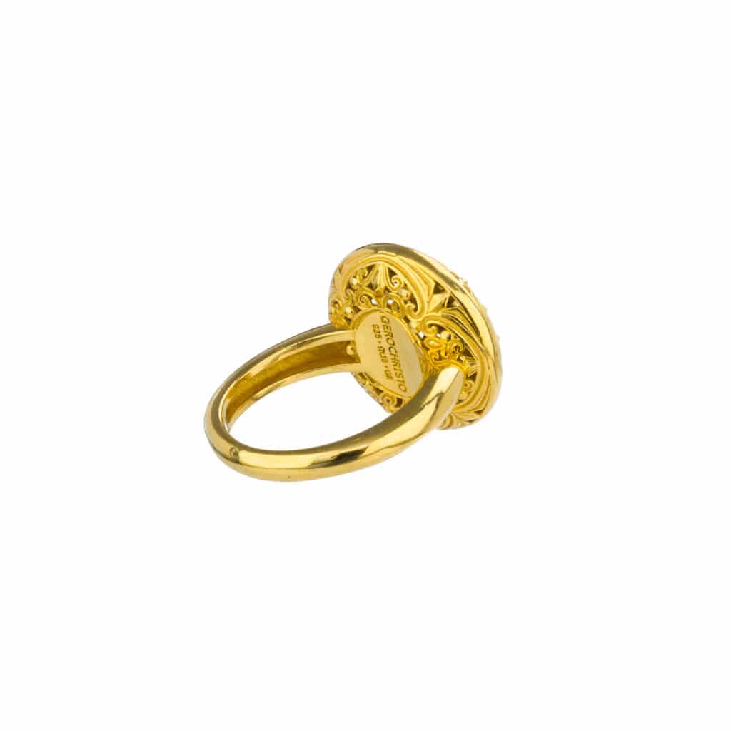Kallisto Ring in Gold plated sterling silver - Image 3