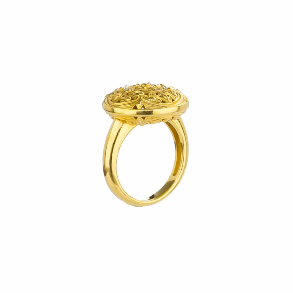 Kallisto Ring in Gold plated sterling silver - Image 4