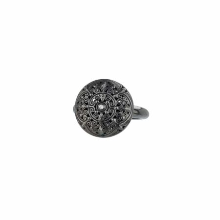 Kallisto Ring in Black plated sterling silver