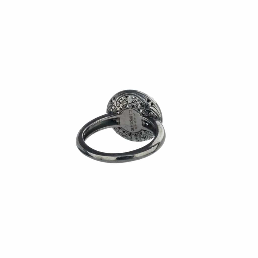Kallisto Ring in Black plated sterling silver - Image 3