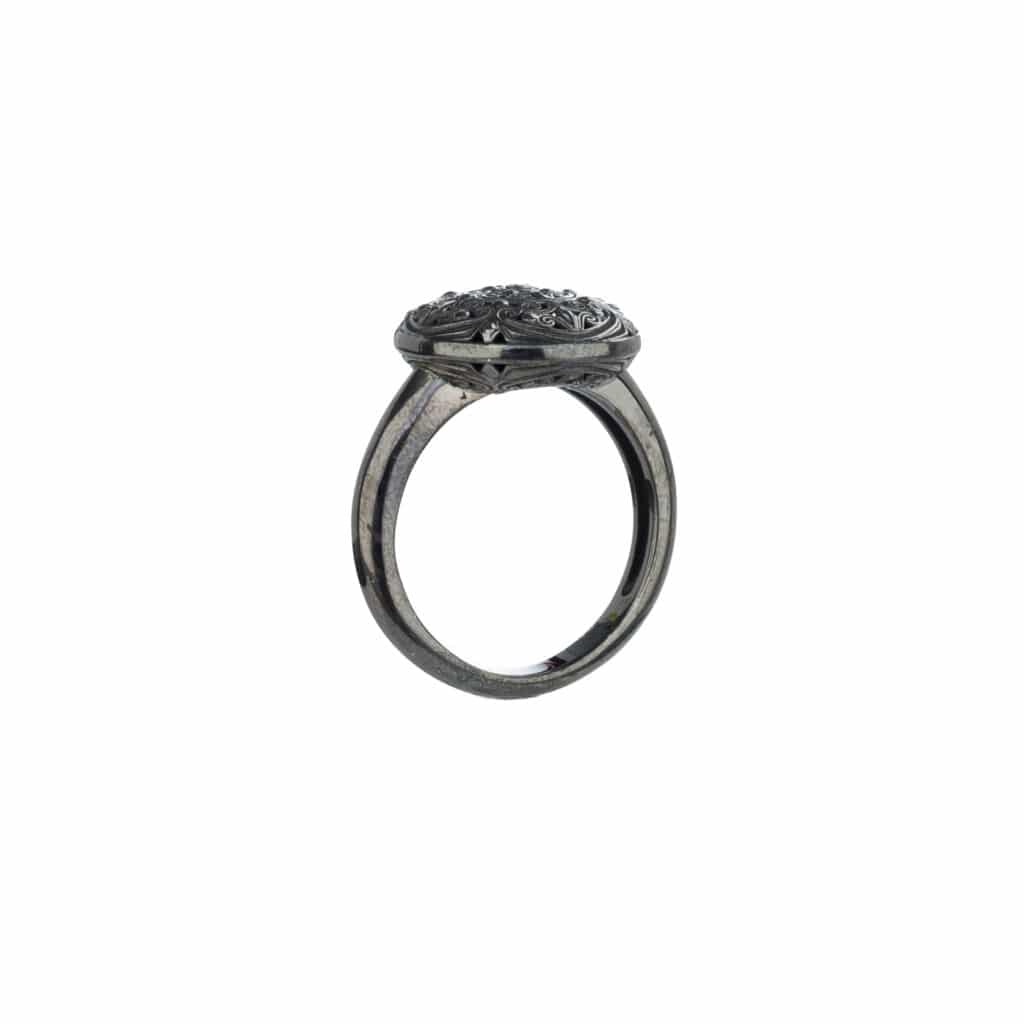 Kallisto Ring in Black plated sterling silver - Image 4