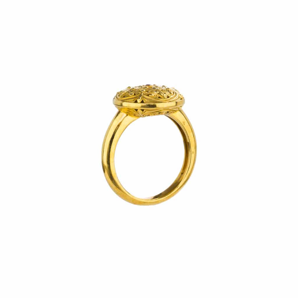 Kallisto Ring in Gold plated sterling silver - Image 4