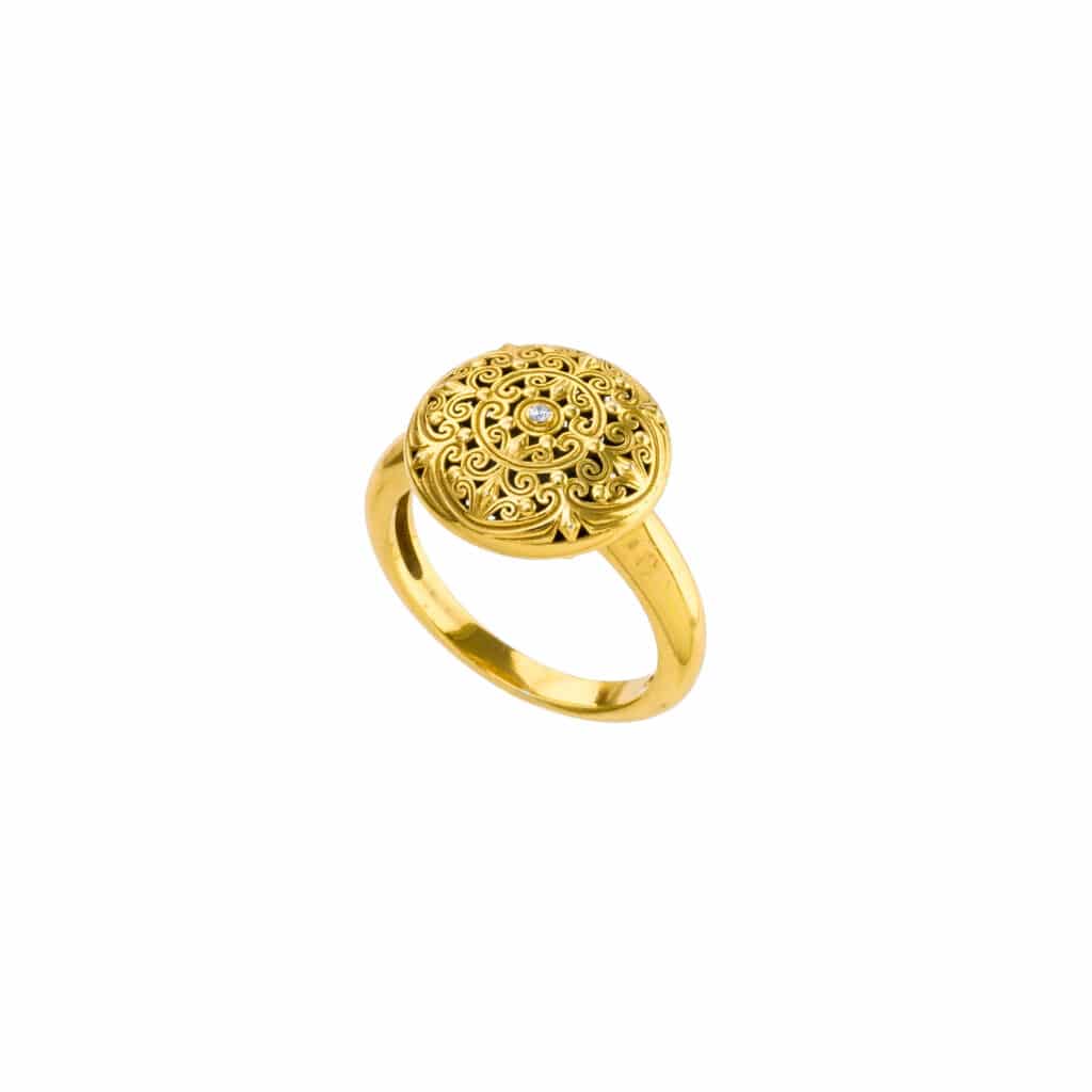 Kallisto Ring in Gold plated sterling silver
