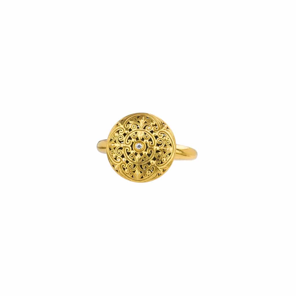 Kallisto Ring in Gold plated sterling silver