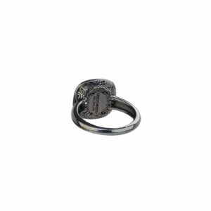 Kallisto Cushion Ring in Black plated sterling silver - Image 3