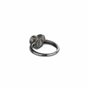 Kallisto Heart Ring in Black plated sterling silver - Image 3