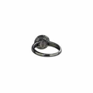 Kallisto Round Ring in Black plated sterling silver - Image 3