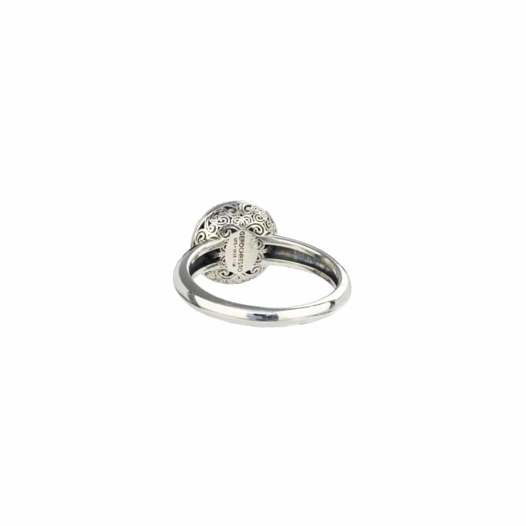 Kallisto Round Ring in oxidized silver - Image 3