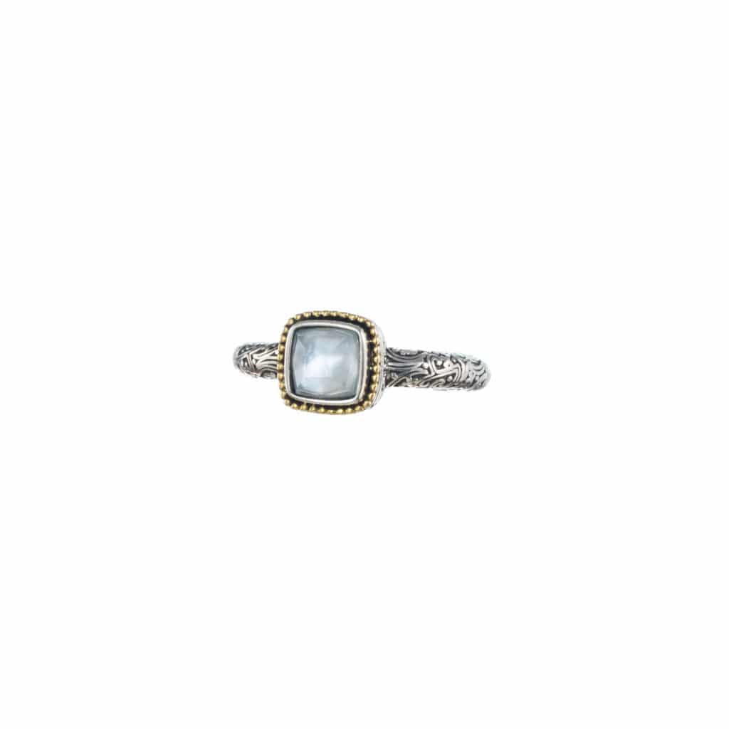 Eden's Garden 1 Stone Ring in 18K Gold and Sterling Silver - Image 9