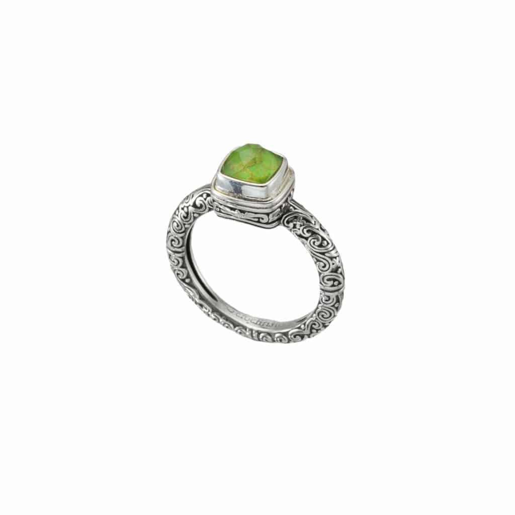 Eden's Garden 1 Stone Ring in sterling silver - Image 4