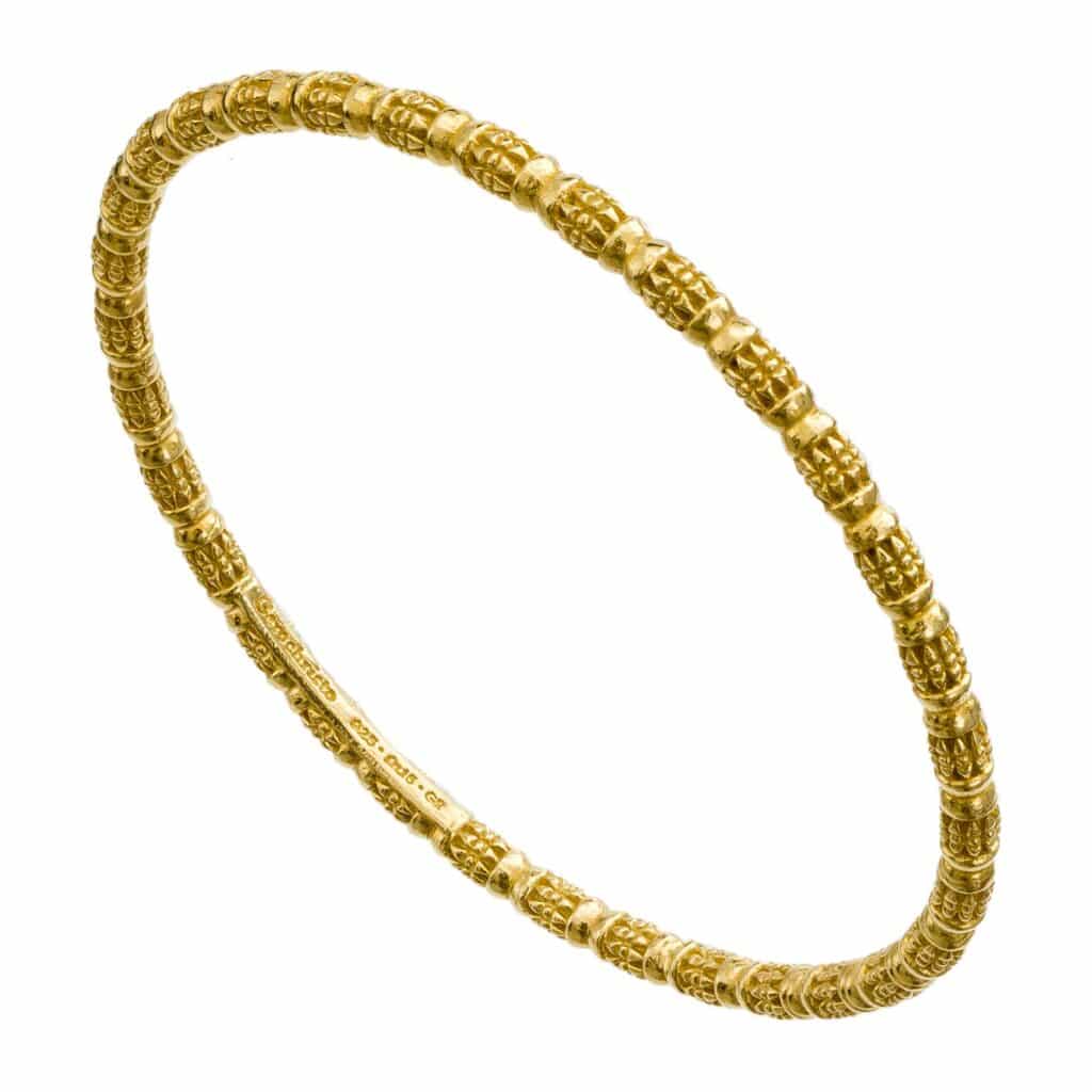 Kassandra Bangle bracelet in Gold plated silver