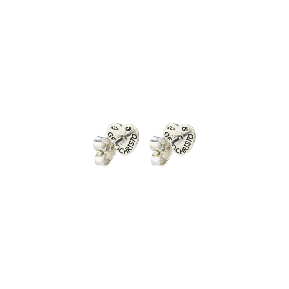 Kallisto tiny heart stud earrings in sterling silver