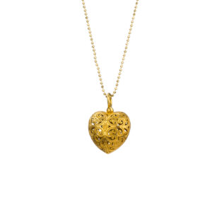 Kallisto Heart pendant in Gold plated silver 925