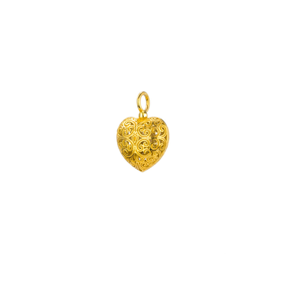 Kallisto Heart pendant in Gold plated silver 925
