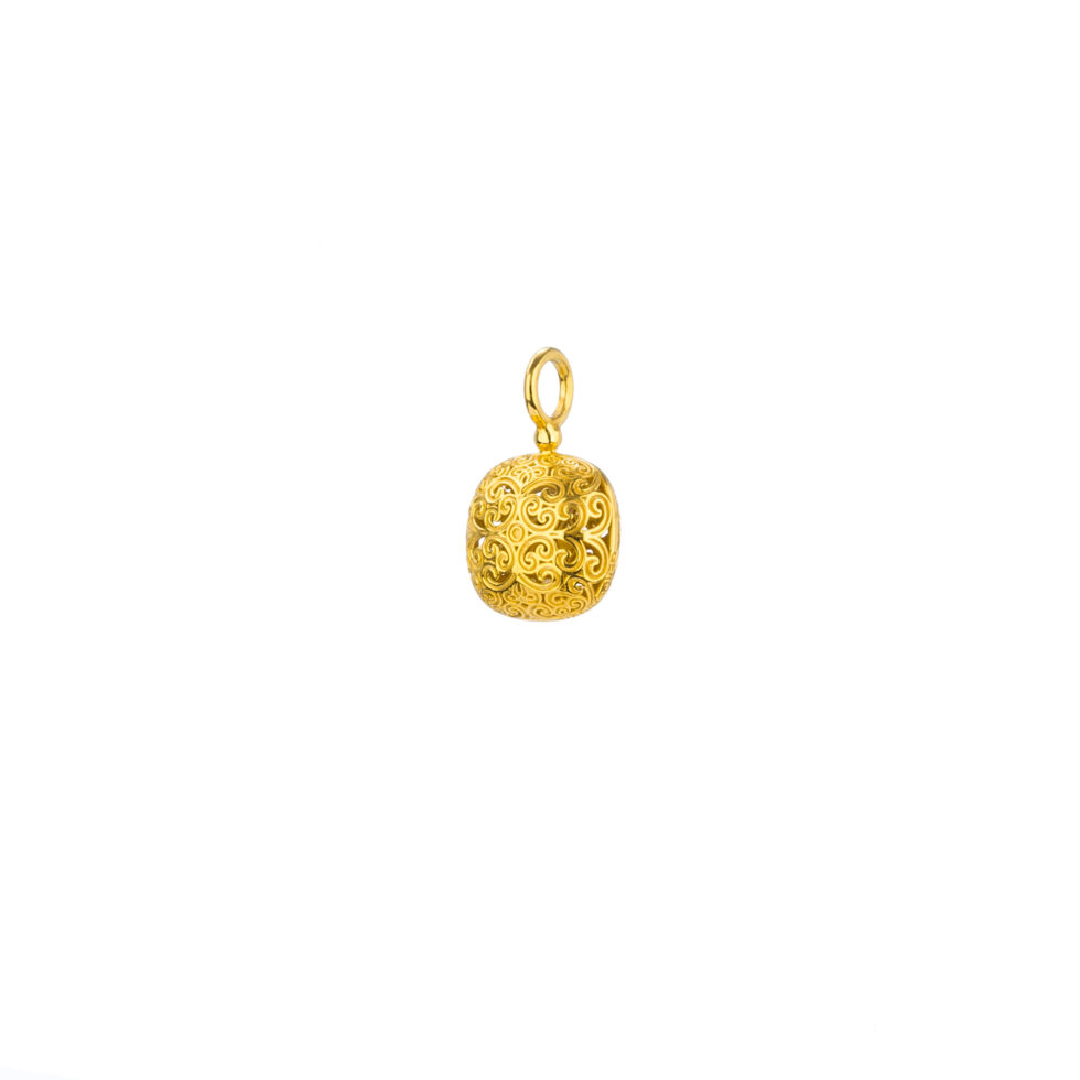 Kallisto cushion pendant in Gold plated silver 925