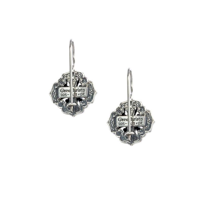 Byzantine earrings in sterling silver