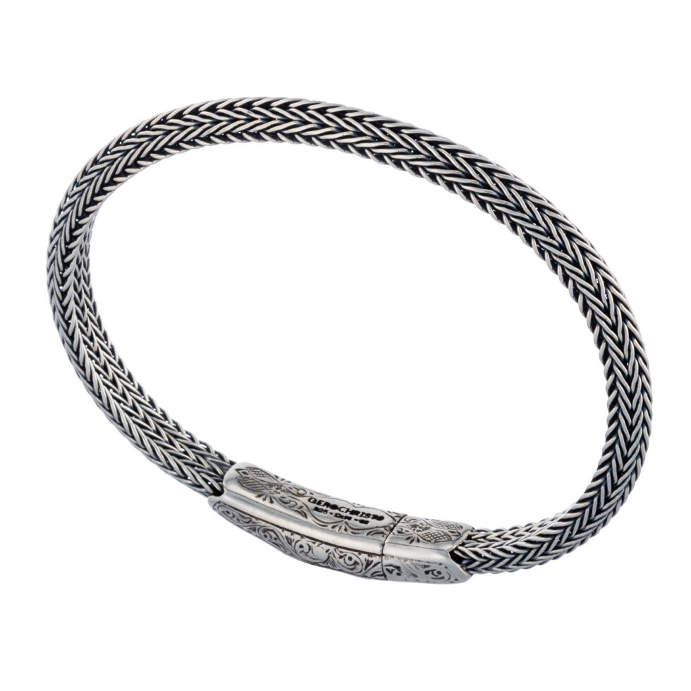 Triangular chain Bracelet in Sterling silver