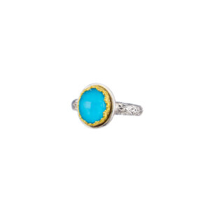 Iris ring in Sterling Silver with Gold Plated Parts - Image 2