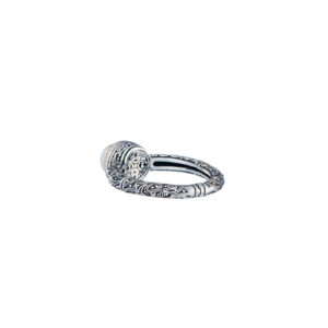 Eden's Garden Ring in 18K Gold and Sterling Silver with Pearl - Image 5