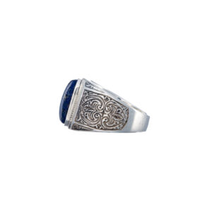 Classic ring in Sterling Silver with semi precious stone - Image 3