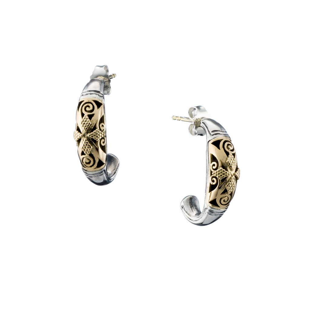 Classical hoop earrings in 18K Gold and Sterling Silver