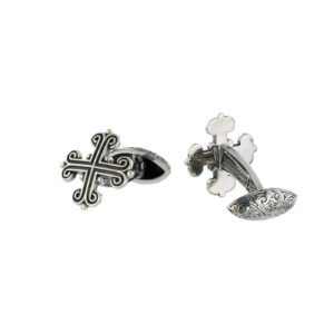 Byzantine cufflinks in sterling silver