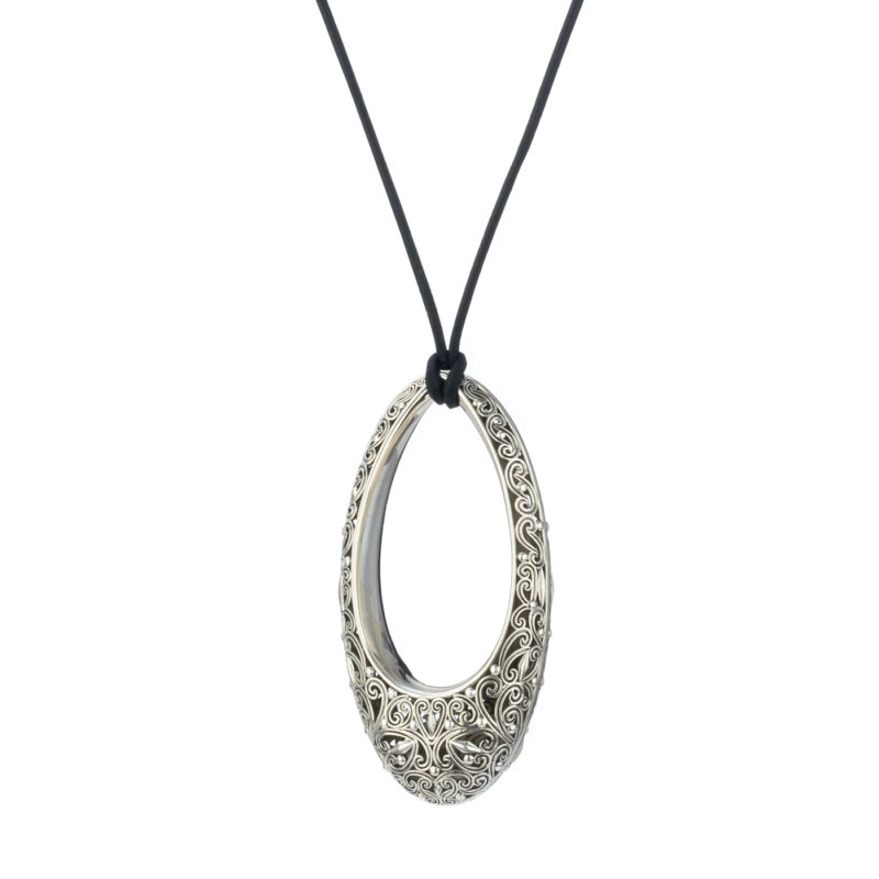 Kallisto necklace in oxidized silver 925