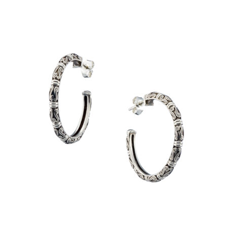 Kassandra Hoops in Sterling silver