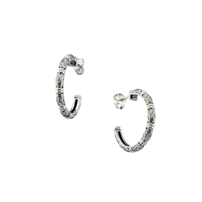 Kassandra Hoops in Sterling silver