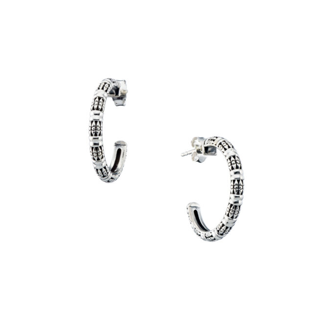 Kassandra Hoops in Sterling silver