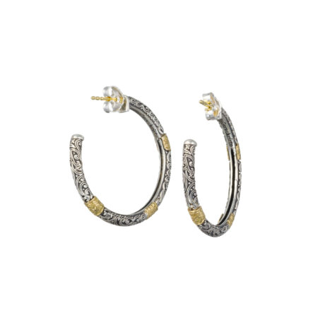 Eden's Garden Hoops in 18K Gold and Sterling Silver - Image 5