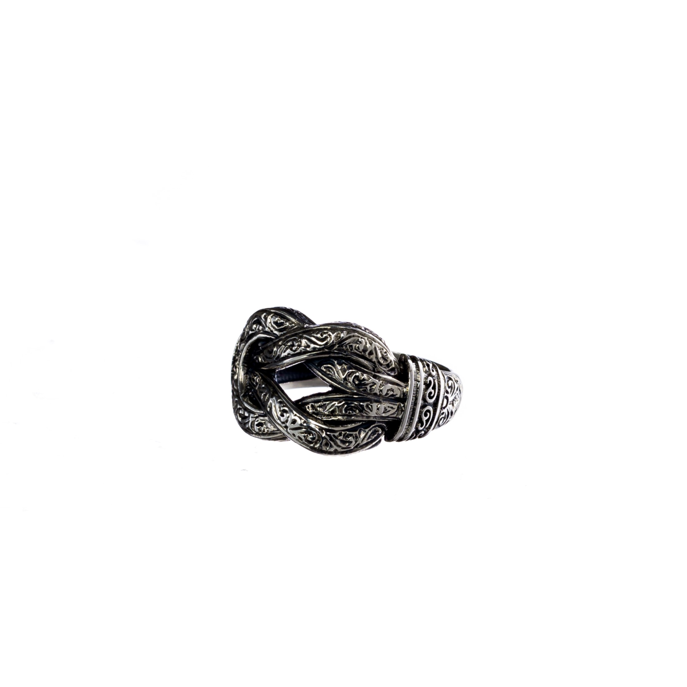 The knot ring in sterling silver