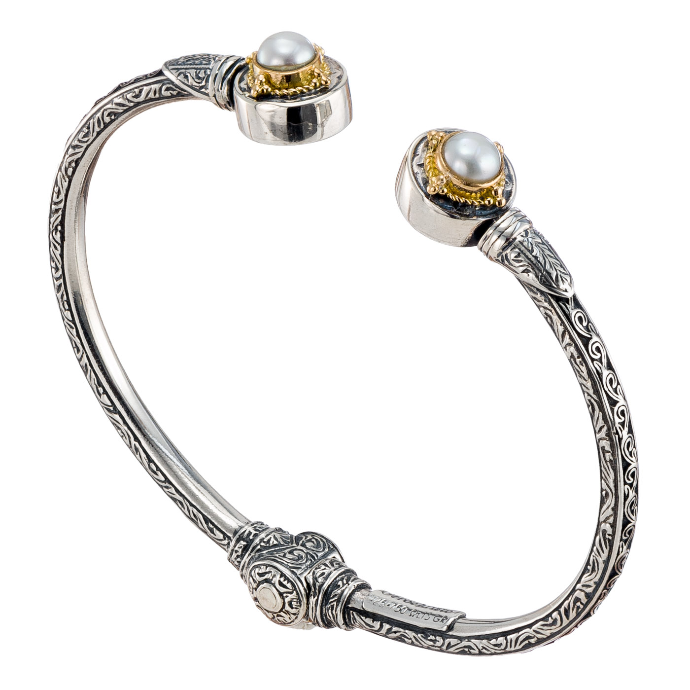 Cyclades round bracelet in 18K Gold and Sterling silver
