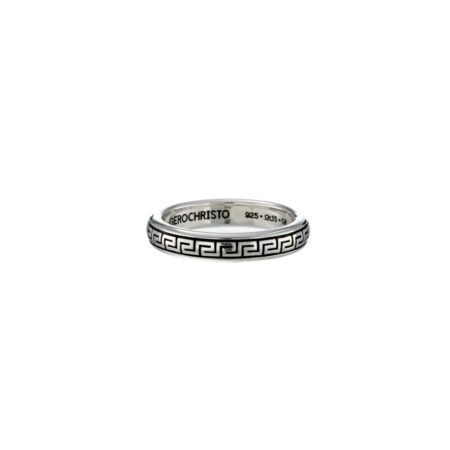 Meander band ring in Sterling Silver - Image 4