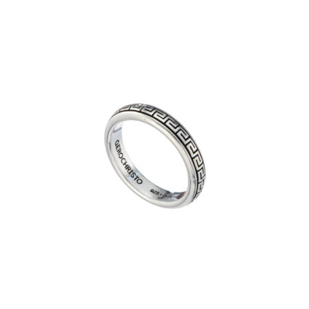 Meander band ring in Sterling Silver - Image 3