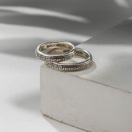 Meander band ring in Sterling Silver - Image 2