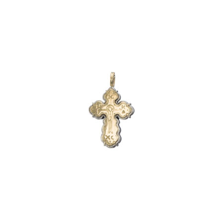 Byzantine cross in 18K Gold and sterling silver - Image 5