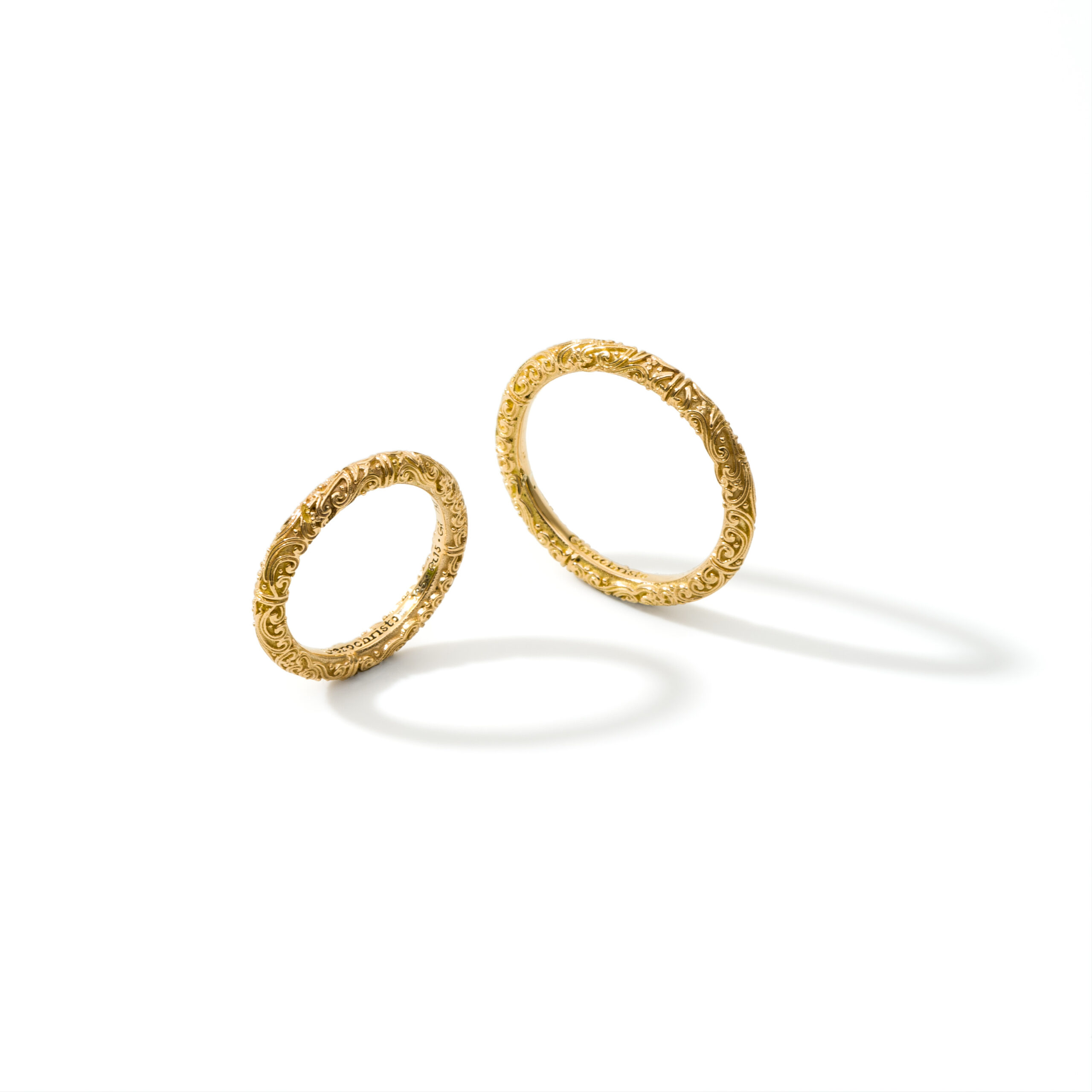 Eden's Garden Band Ring in 18K Solid Yellow Gold