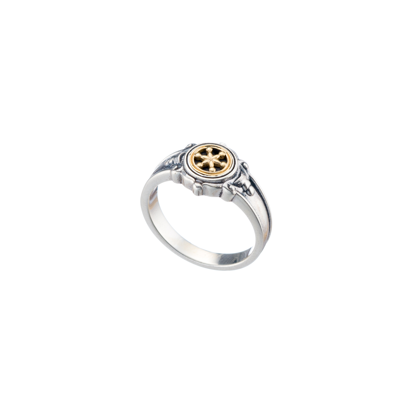 Symbol ring in 18K Gold and Sterling silver