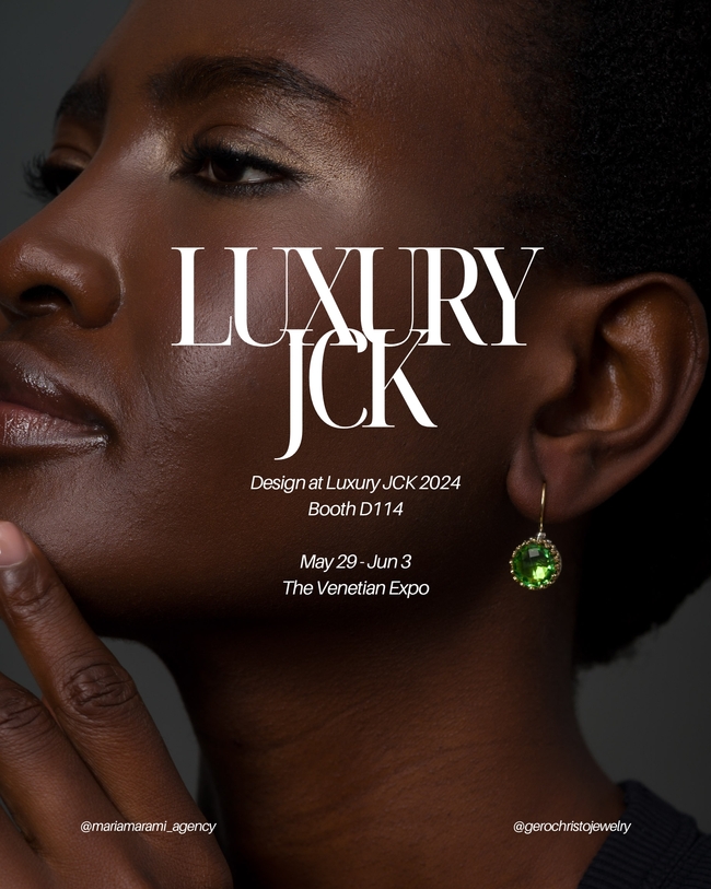 Visit GEROCHRISTO at JCK LUXURY Las Vegas Show 2024 Gerochristo Jewelry