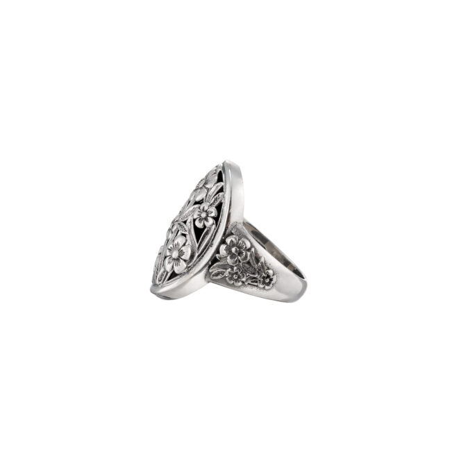 Harmony Big Oval Ring in Sterling Silver - Image 4