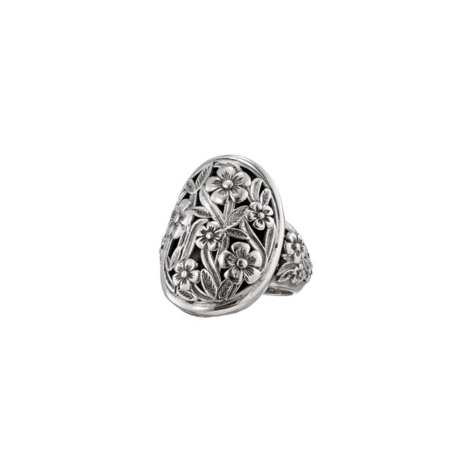 Harmony Big Oval Ring in Sterling Silver - Image 2