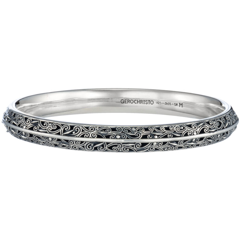 Kallisto bangle Bracelet in oxidized silver