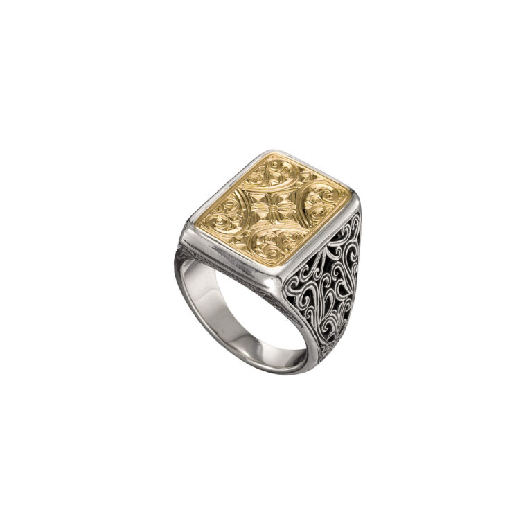 Classic Ring in 18K Gold and Sterling Silver - Image 5