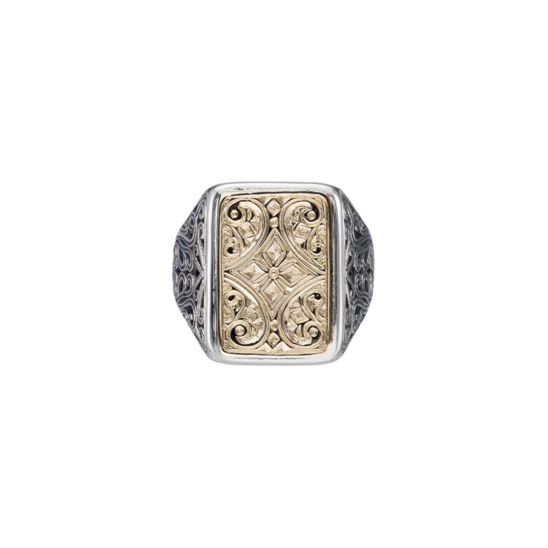 Classic Ring in 18K Gold and Sterling Silver - Image 2