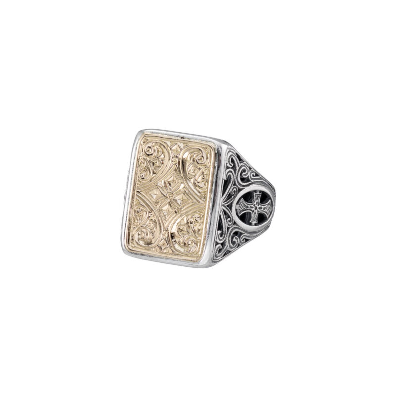 Classic Ring in 18K Gold and Sterling Silver