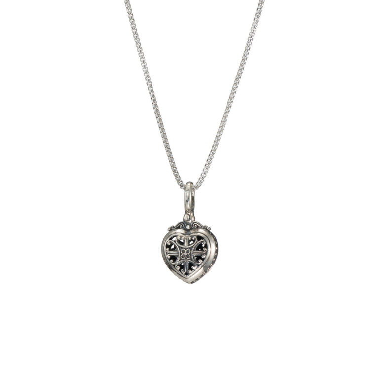Roxanna Heart Pendant in Sterling Silver - Image 2