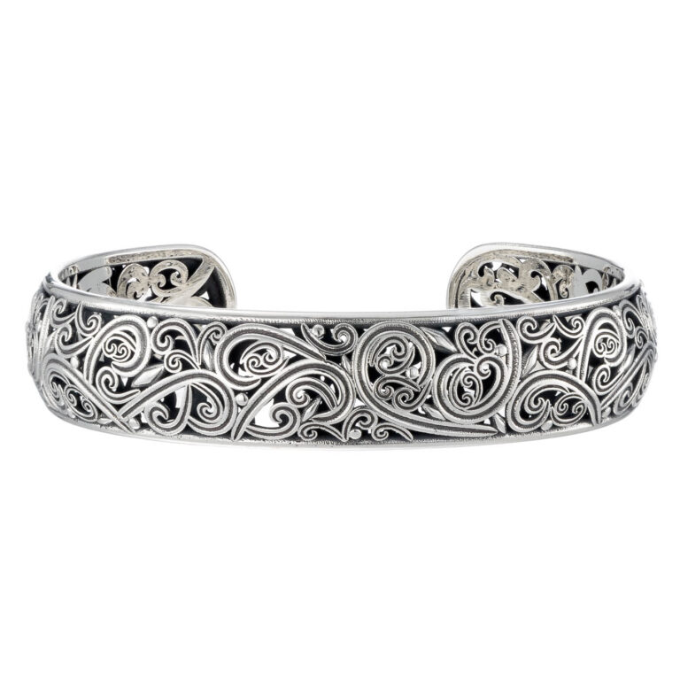 Kallisto Cuff Bracelet in oxidized silver - Image 2